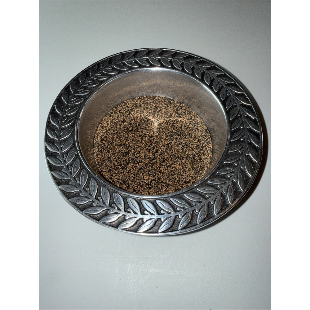 VTG Wilton Armetale Laurelberry Wine Bottle Coaster Discontinued USA